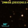 2MASS J20332611+4112298