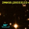 2MASS J20333122+4116105