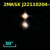 2MASX J22110204-0955155