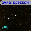 2MASS J22562274+6232501