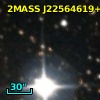 2MASS J22564619+6244225