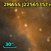 2MASS J22565357+6236037