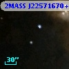 2MASS J22571670+6237253