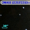 2MASS J22572213+6237018