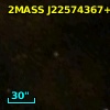 2MASS J22574367+6238126