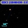 EDCS J1040430-1156358