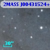 2MASS J00431524+4130529