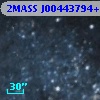 2MASS J00443794+4153220