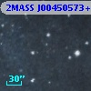 2MASS J00450573+4149467