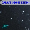 2MASS J00451350+4125465