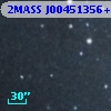 2MASS J00451356+4130303
