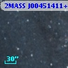 2MASS J00451411+4134415