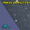 2MASS J00452729+4132544