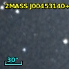 2MASS J00453140+4134002
