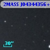 2MASS J04344356+1638484
