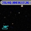 2SLAQ J003617.36-001148.5