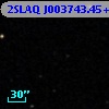 2SLAQ J003743.45+001141.4