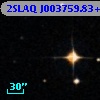 2SLAQ J003759.83+002631.8