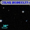 2SLAQ J010033.77+001350.3