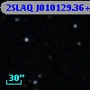 2SLAQ J010129.36+004152.5