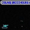 2SLAQ J022243.91+001429.9