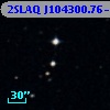 2SLAQ J104300.76-003255.0