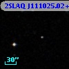 2SLAQ J111025.02+000640.1