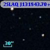 2SLAQ J131843.70+000710.0