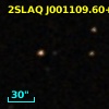2SLAQ J001109.60+004545.6