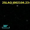 2SLAQ J002104.23+002331.1