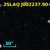 2SLAQ J002237.90+000519.0