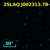 2SLAQ J002313.78-011242.5