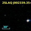 2SLAQ J002339.35+001442.7