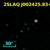 2SLAQ J002425.83+000036.4