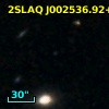 2SLAQ J002536.92+000302.9