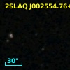 2SLAQ J002554.76+003805.5
