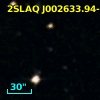 2SLAQ J002633.94-011119.3