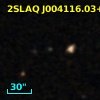 2SLAQ J004116.03+000012.8