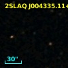 2SLAQ J004335.11+001730.7