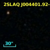 2SLAQ J004401.92-003401.5
