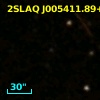 2SLAQ J005411.89+000404.4
