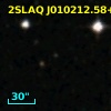 2SLAQ J010212.58+001433.5