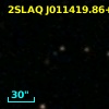 2SLAQ J011419.86+000100.4