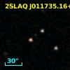 2SLAQ J011735.16+001030.0