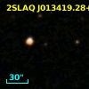 2SLAQ J013419.28+000825.4
