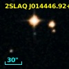 2SLAQ J014446.92+000735.1