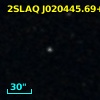 2SLAQ J020445.69+004002.7