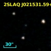 2SLAQ J021531.59+003034.9