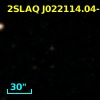 2SLAQ J022114.04-003255.6