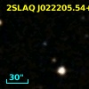 2SLAQ J022205.54+004335.3